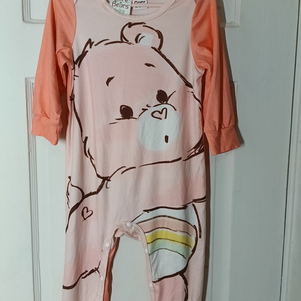 Care Bears Baby Cheer Bear Pat Pat Outfit Longall Romper 18 To 24 Months